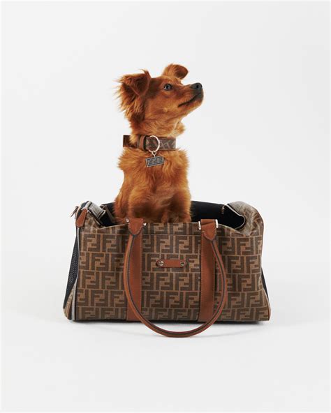 fendi pet zwart|Fendi Releases Pet Travel Line .